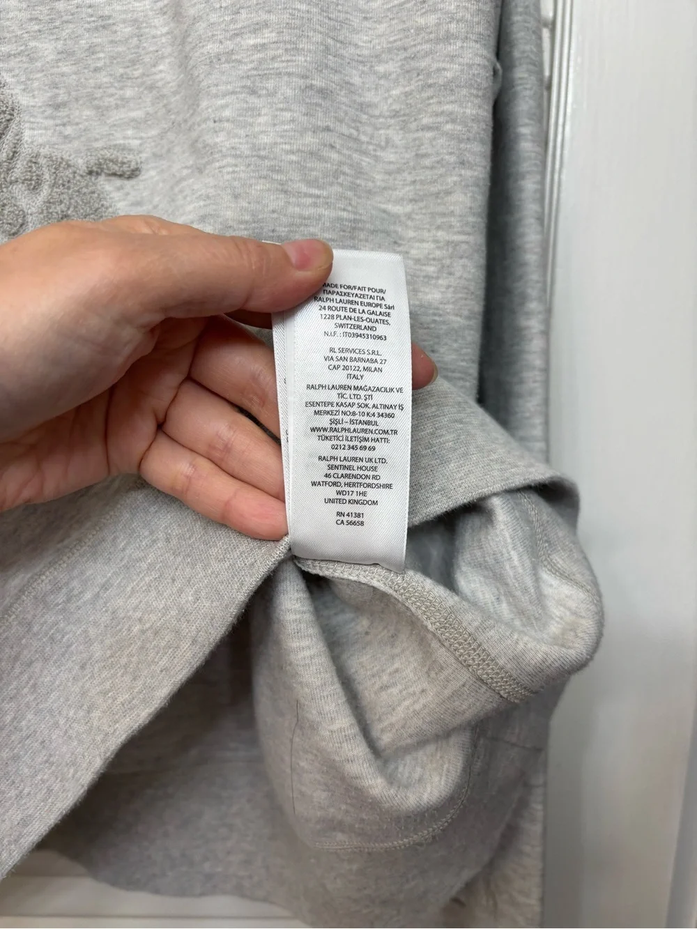 Polo Ralph Lauren Men’s  Big Pony Crewneck Sweatshirt Gray